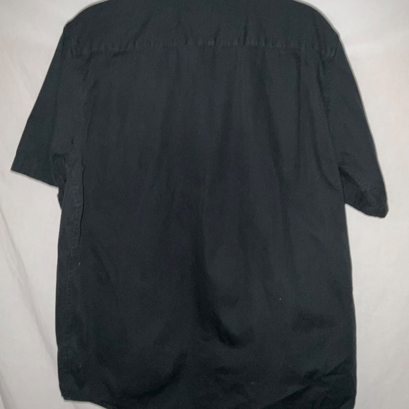 Black‎ Wrangler Short Sleeve button down Size M everyday basic workwear casual - Picture 10 of 16